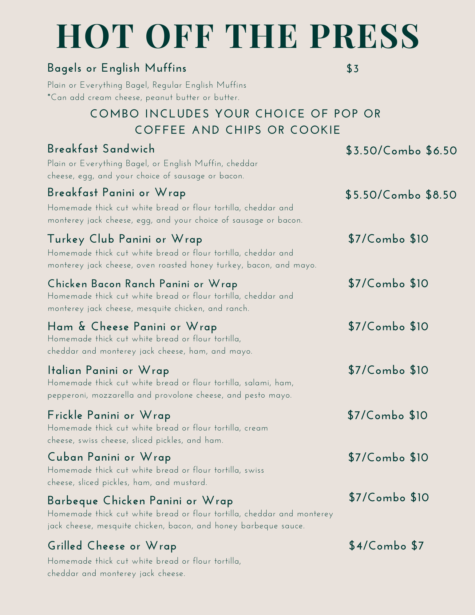 Press Menu (8.5 × 11 in)-2 | Cornerstone Coffee